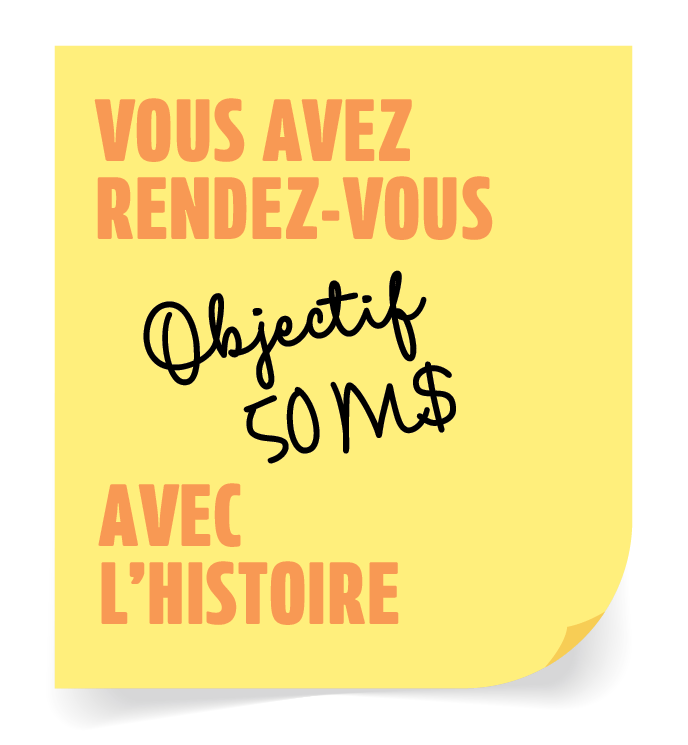 Vous avez rendez-vous avec l'histoire - Objectif 50 M$ | Fondation Hôtel-Dieu de Lévis